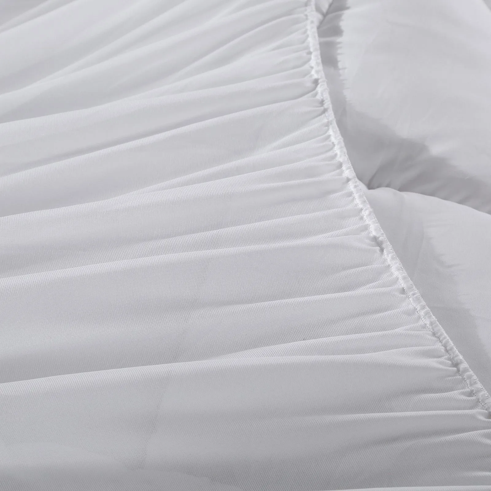 1000GSM Memory Mattress Topper Cover Protector Underlay | Double | White