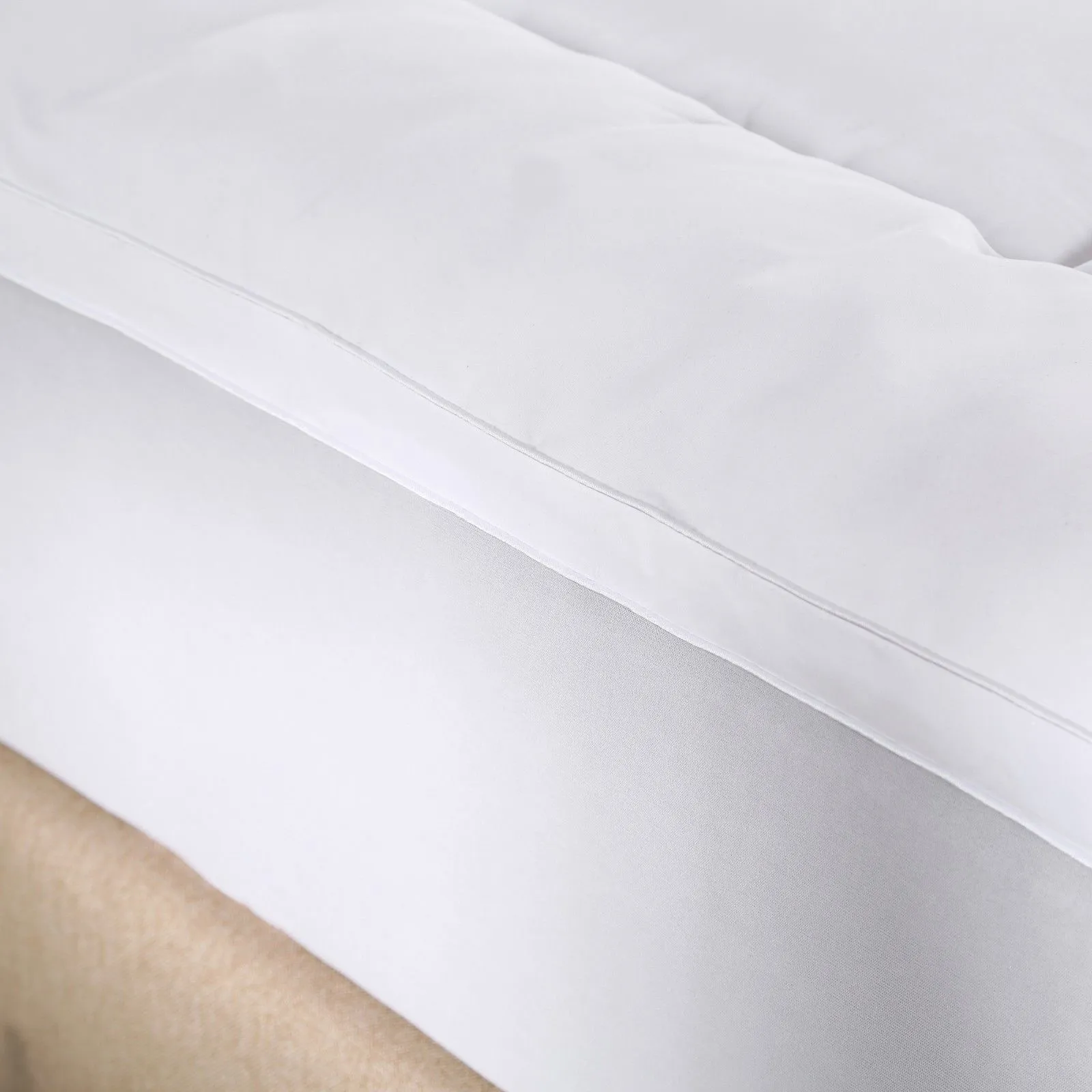 1000GSM Memory Mattress Topper Cover Protector Underlay | Double | White