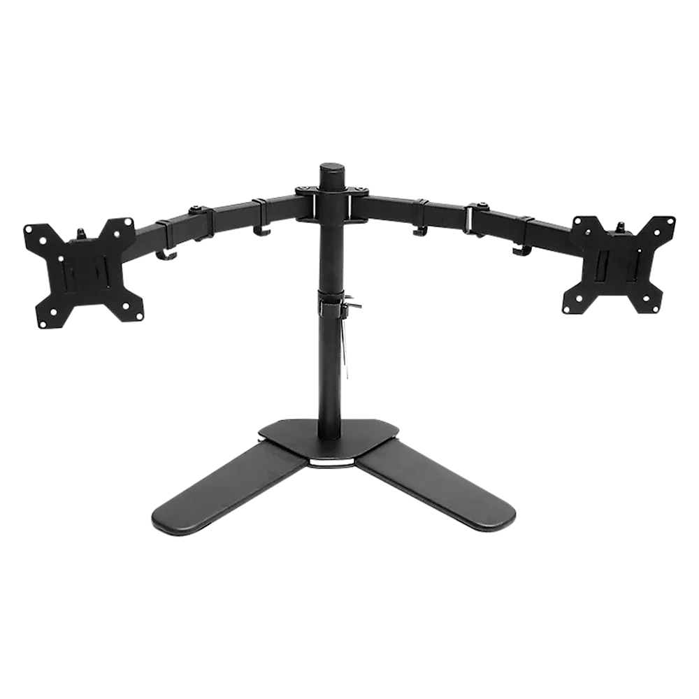13"-27" Dual Screen Monitor Stand TV Bracket Computer Display Desk Mount Holder