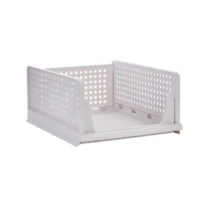 2Pcs Stackable Wardrobe Storage DIY Closet Organizer | Clothes Shelf Rack (2 x Large)