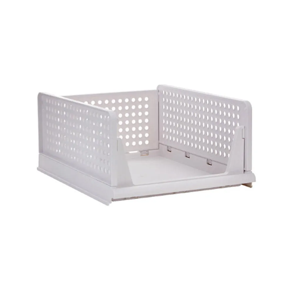 2Pcs Stackable Wardrobe Storage DIY Closet Organizer | Clothes Shelf Rack (2 x Large)
