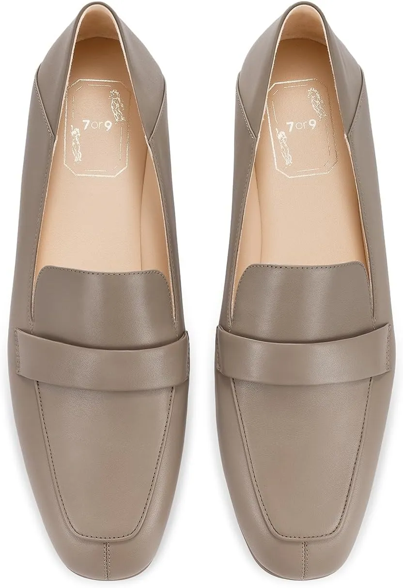 7or9 Loafers for Women Non-Slip Classic Women's Loafers & Slip-on Flats Shoes Casual Comfortable Mattress Flats - Black, White, Brown