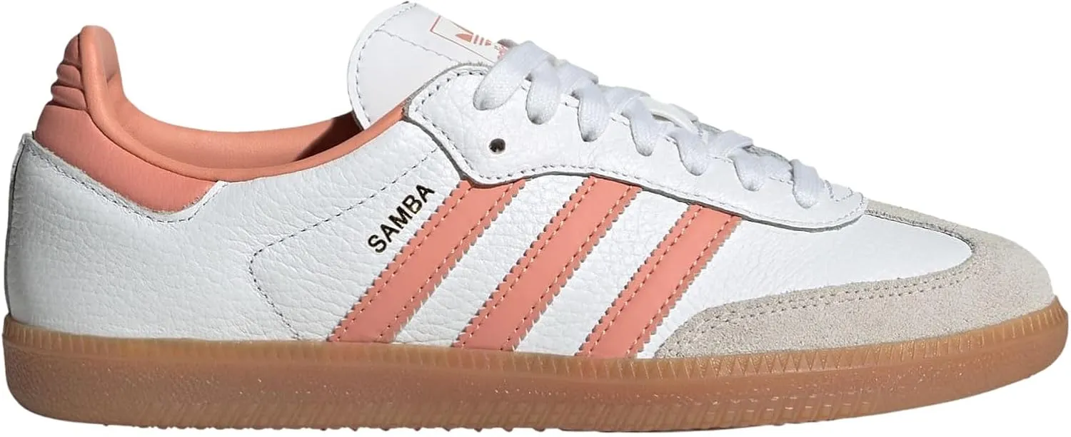 adidas Samba OG Womens Footwear White/Wonder Clay/Gum Size 6.5