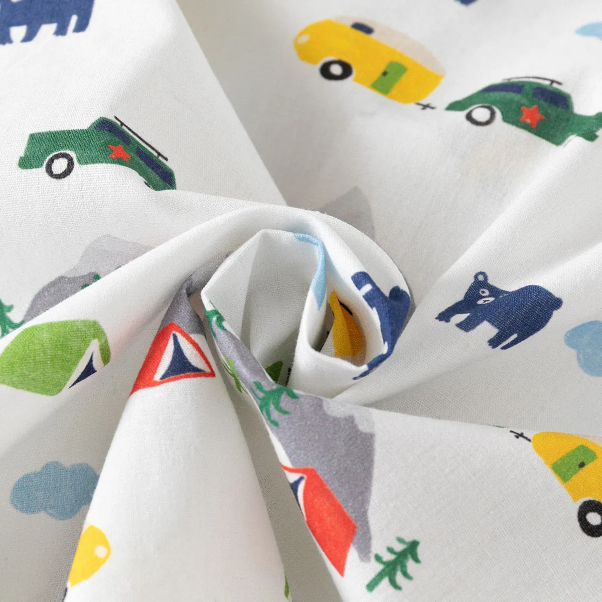 Cartoon Print Short Sleeve Shirt