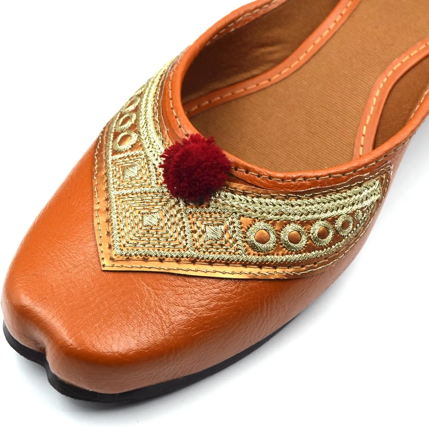 Chandrakala Casual Juttis for Women, Punjabi Jutti Ethnic Flats for Girls (WF148-P)