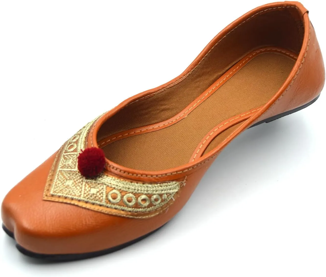Chandrakala Casual Juttis for Women, Punjabi Jutti Ethnic Flats for Girls (WF148-P)