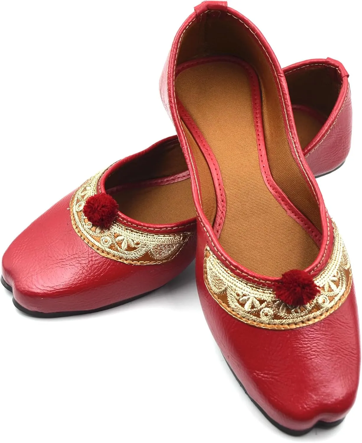 Chandrakala Casual Juttis for Women, Punjabi Jutti Ethnic Flats for Girls (WF148-P)