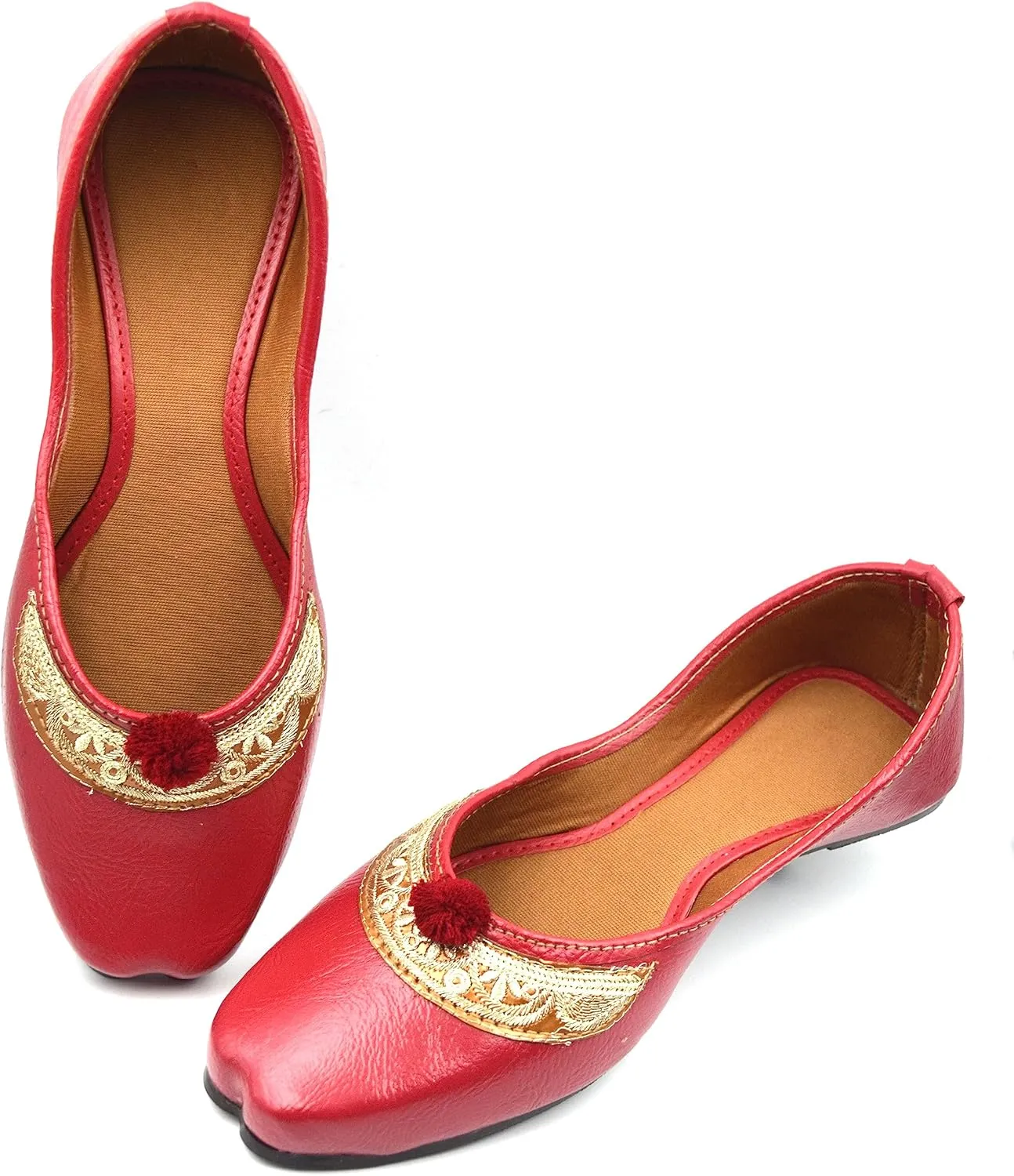 Chandrakala Casual Juttis for Women, Punjabi Jutti Ethnic Flats for Girls (WF148-P)