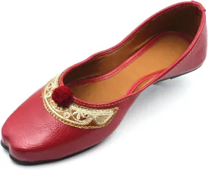 Chandrakala Casual Juttis for Women, Punjabi Jutti Ethnic Flats for Girls (WF148-P)