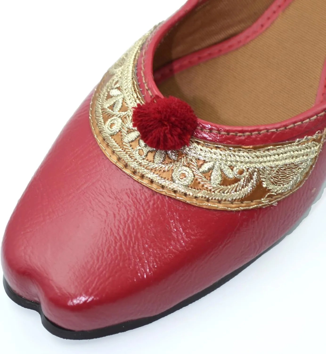 Chandrakala Casual Juttis for Women, Punjabi Jutti Ethnic Flats for Girls (WF148-P)
