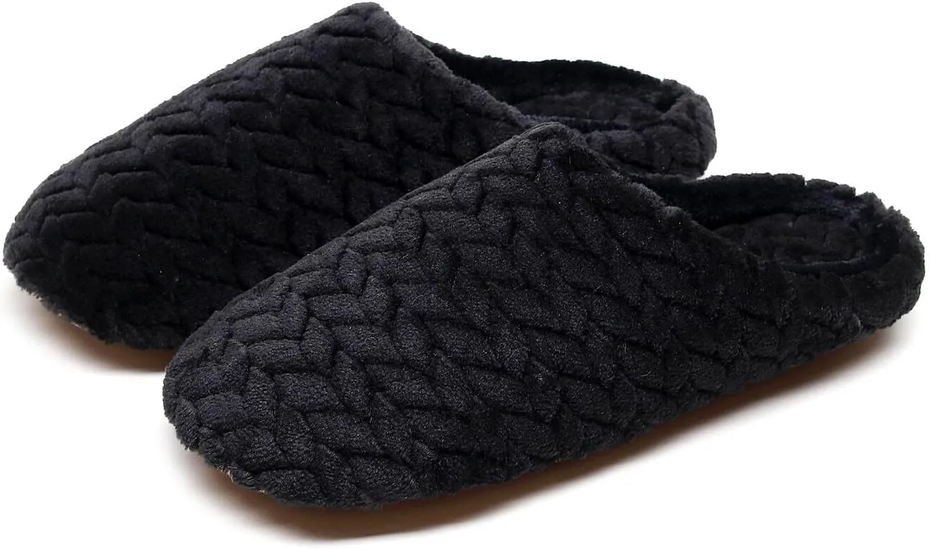 Crazy Lady Women's Fuzzy House super light Slippers Fluffy Furry Fur Slippers Scuff Outdoor Indoor Warm Cozy Plush Bedroom Shoes Soft Flat Comfy Anti-Slip5.5-6.5