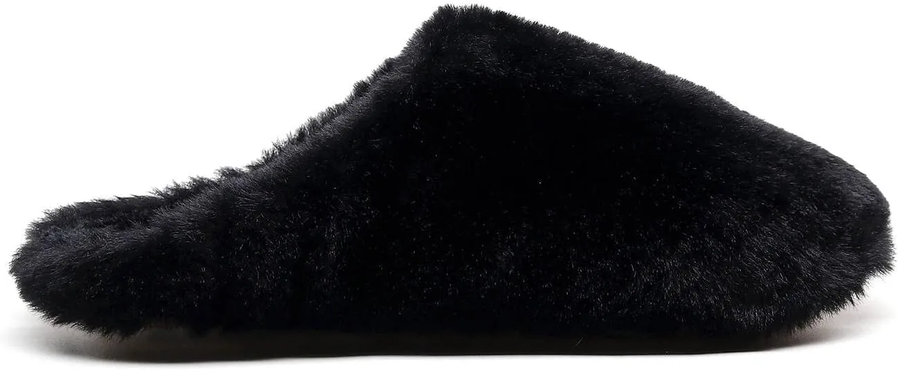 Crazy Lady Women's Fuzzy House super light Slippers Fluffy Furry Fur Slippers Scuff Outdoor Indoor Warm Cozy Plush Bedroom Shoes Soft Flat Comfy Anti-Slip5.5-6.5