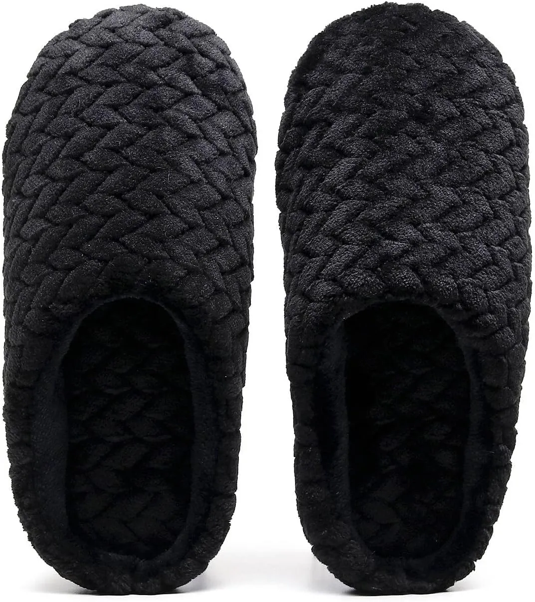 Crazy Lady Women's Fuzzy House super light Slippers Fluffy Furry Fur Slippers Scuff Outdoor Indoor Warm Cozy Plush Bedroom Shoes Soft Flat Comfy Anti-Slip5.5-6.5