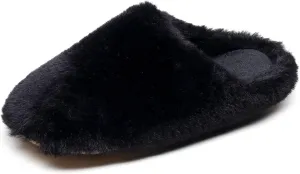 Crazy Lady Women's Fuzzy House super light Slippers Fluffy Furry Fur Slippers Scuff Outdoor Indoor Warm Cozy Plush Bedroom Shoes Soft Flat Comfy Anti-Slip5.5-6.5