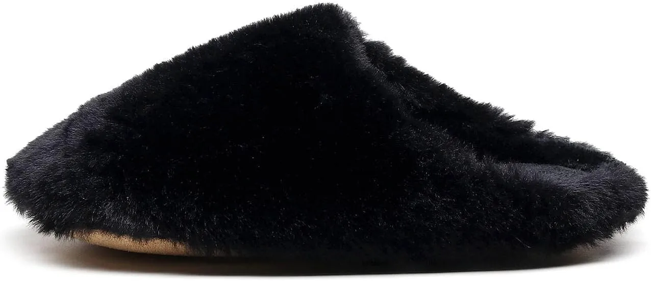 Crazy Lady Women's Fuzzy House super light Slippers Fluffy Furry Fur Slippers Scuff Outdoor Indoor Warm Cozy Plush Bedroom Shoes Soft Flat Comfy Anti-Slip5.5-6.5