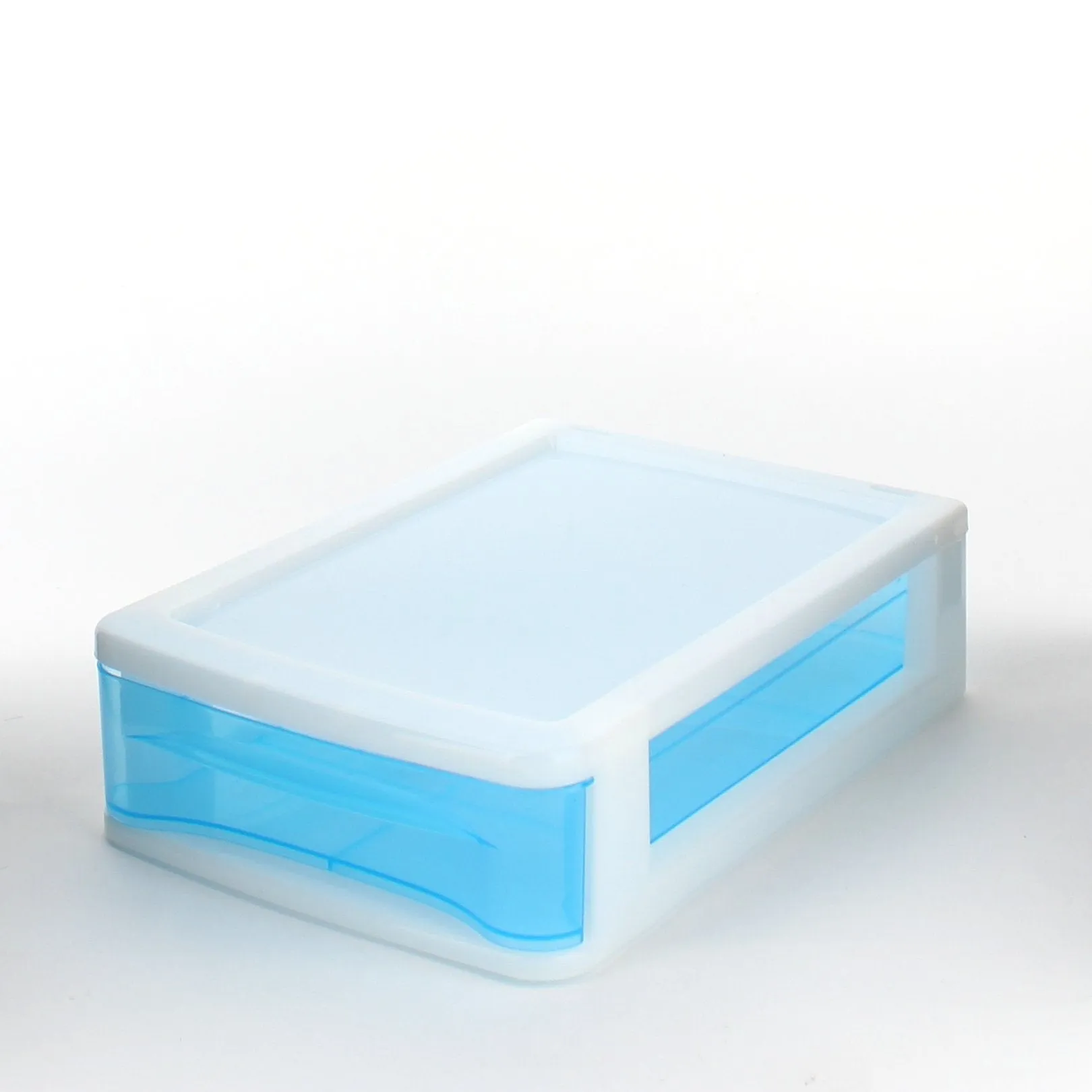 Desktop Drawer (Plastic/Rectangle/BL/WT/23.1x16.2x6.3cm)