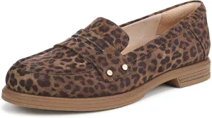 Dr. Scholl's Shoes Women's Hello Loafer Flat, Leopard Animal Print, 10