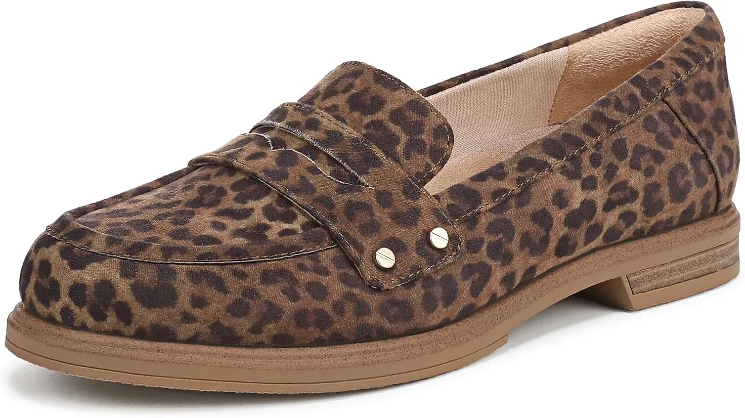 Dr. Scholl's Shoes Women's Hello Loafer Flat, Leopard Animal Print, 10
