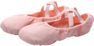 EXCEART sole ballet shoes girls kids ballet shoes ballet practice shoes women ballet flats ballet slippers for girls ballet shoes for toddler girls canvas ballet shoes foldable soles child
