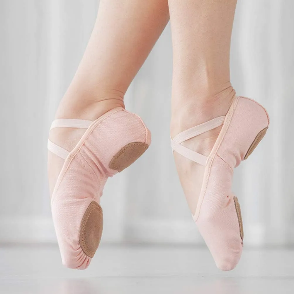 EXCEART sole ballet shoes girls kids ballet shoes ballet practice shoes women ballet flats ballet slippers for girls ballet shoes for toddler girls canvas ballet shoes foldable soles child