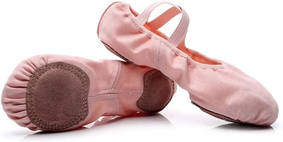 EXCEART sole ballet shoes girls kids ballet shoes ballet practice shoes women ballet flats ballet slippers for girls ballet shoes for toddler girls canvas ballet shoes foldable soles child