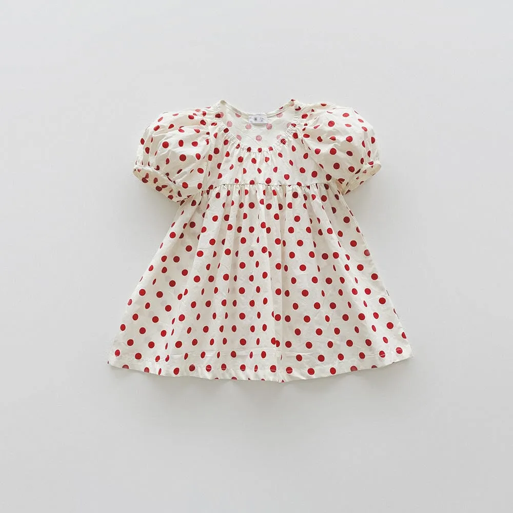 Floral Lantern Sleeve Summer Dress