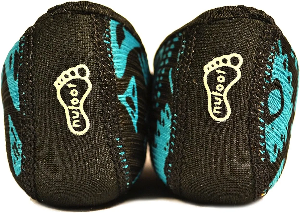 Fuzzies Ballet Flats Women's Shoes, Foldable & Flexible Flats, Slipper Socks, Travel Slippers & Exercise Shoes, Dance Shoes, Yoga Socks, House Shoes, Indoor Slippers, Blue Aztec, Small
