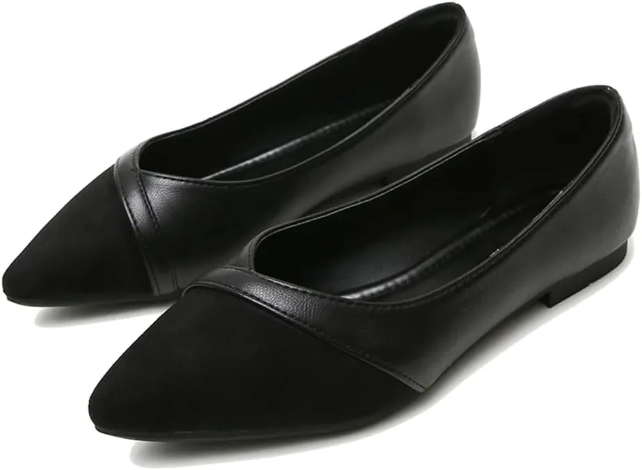 Hee grand Flats for Women Pointed Toe Slip on Ballet Flats Comfortable Dress Shoes Lightweight Casual Loafers