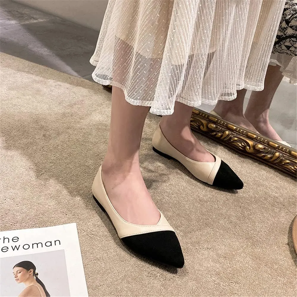 Hee grand Flats for Women Pointed Toe Slip on Ballet Flats Comfortable Dress Shoes Lightweight Casual Loafers