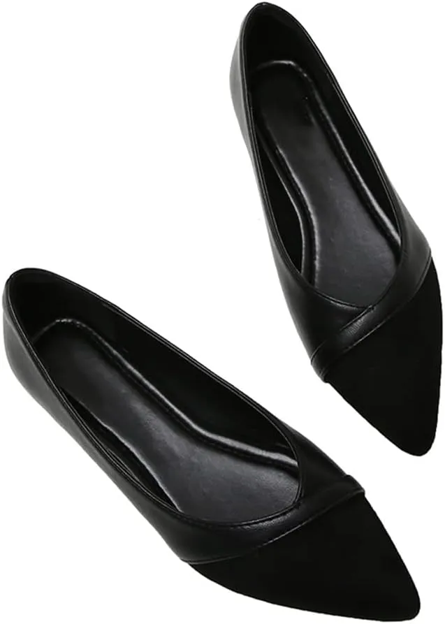 Hee grand Flats for Women Pointed Toe Slip on Ballet Flats Comfortable Dress Shoes Lightweight Casual Loafers