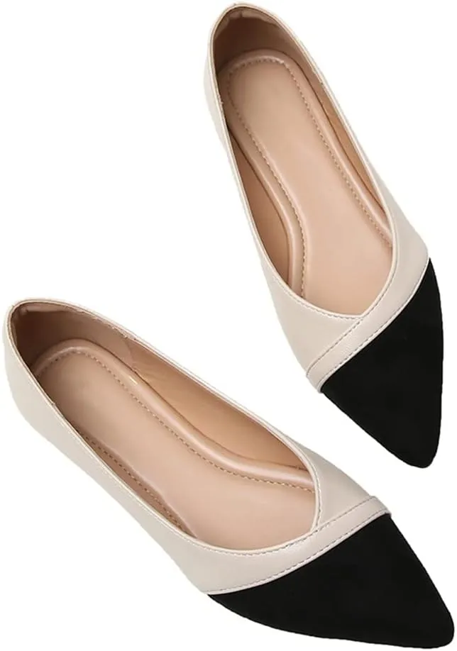 Hee grand Flats for Women Pointed Toe Slip on Ballet Flats Comfortable Dress Shoes Lightweight Casual Loafers