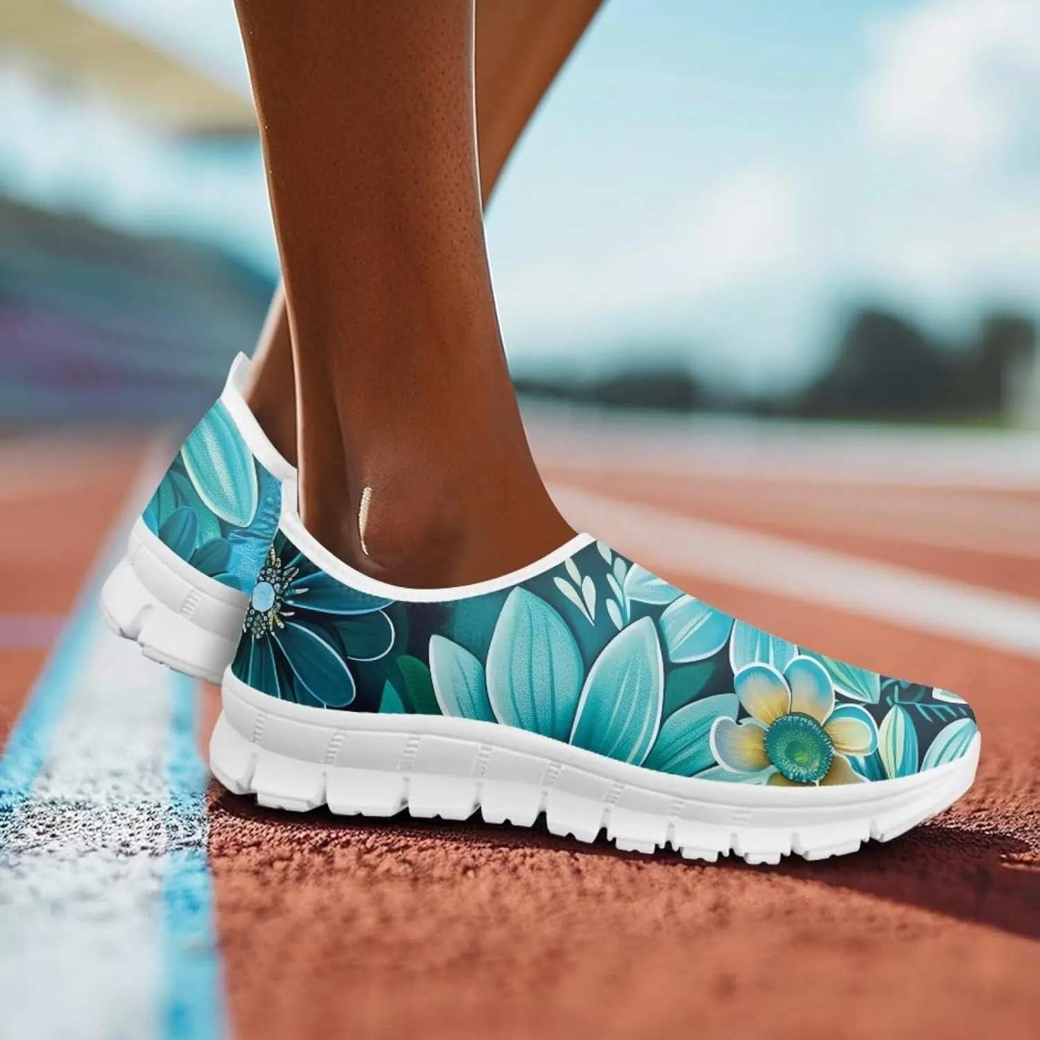Jeiento Yellow Sunflowers Butterfly Loafers for Women Slip on Casual Walking Shoes