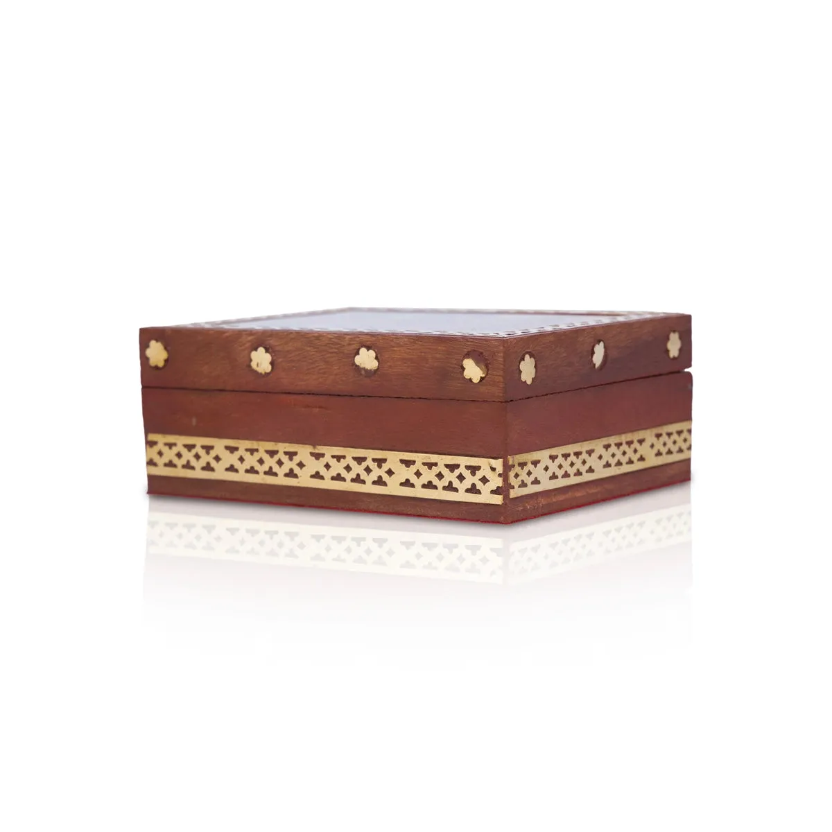 Jewellery Box - 1.5 x 4 Inches | Gemstone Storage Box/ Sheesham Wooden Box for Home