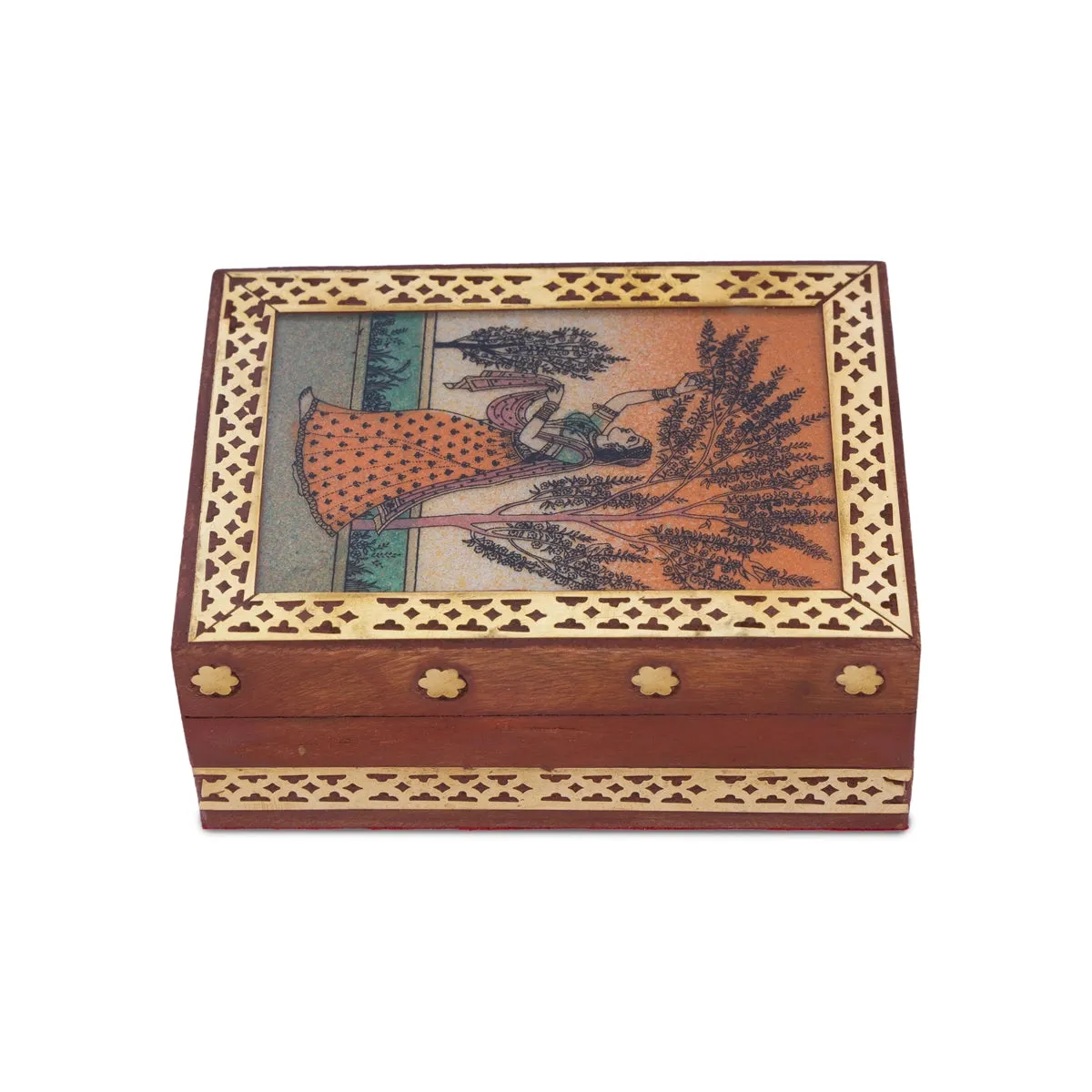 Jewellery Box - 1.5 x 4 Inches | Gemstone Storage Box/ Sheesham Wooden Box for Home