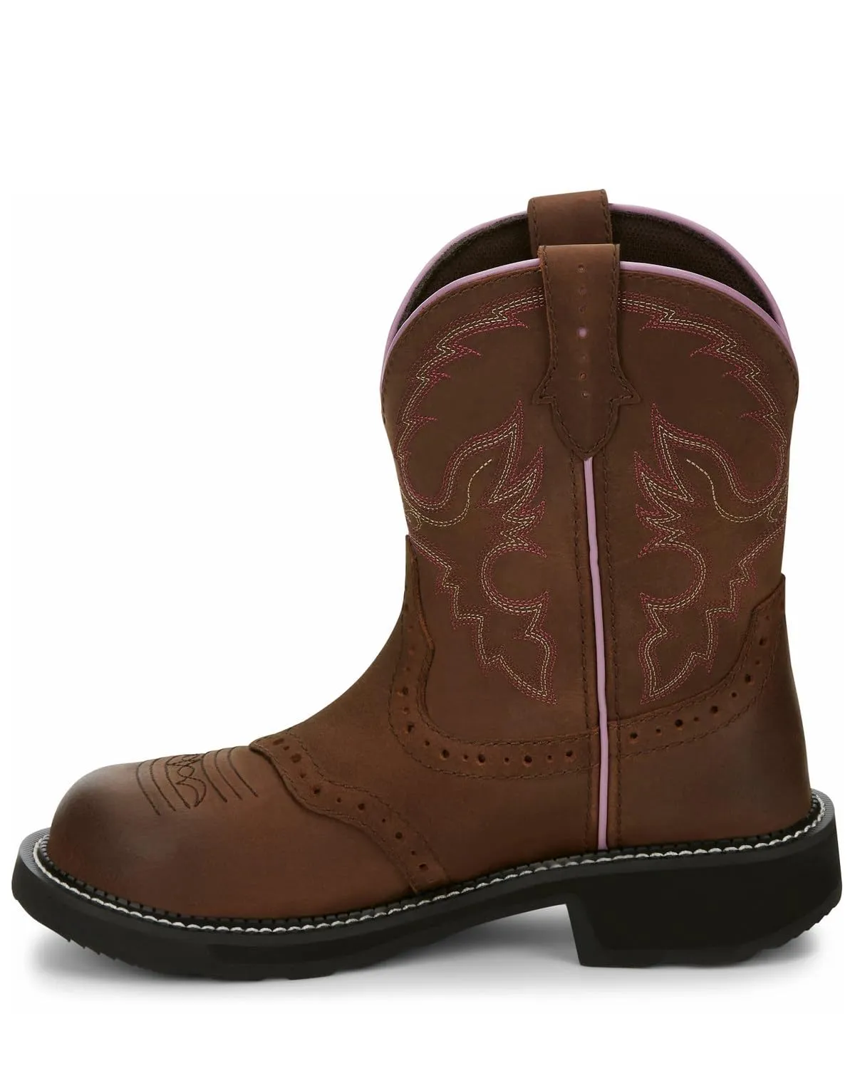 Justin Women's Wanette Western Work Boot Steel Toe Distressed Brown 9 M