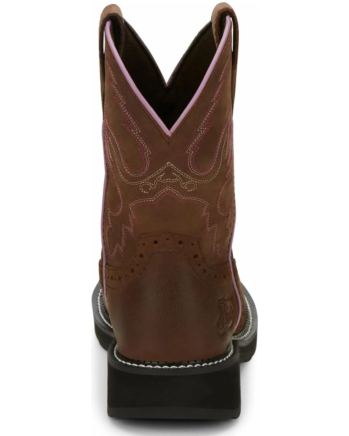Justin Women's Wanette Western Work Boot Steel Toe Distressed Brown 9 M