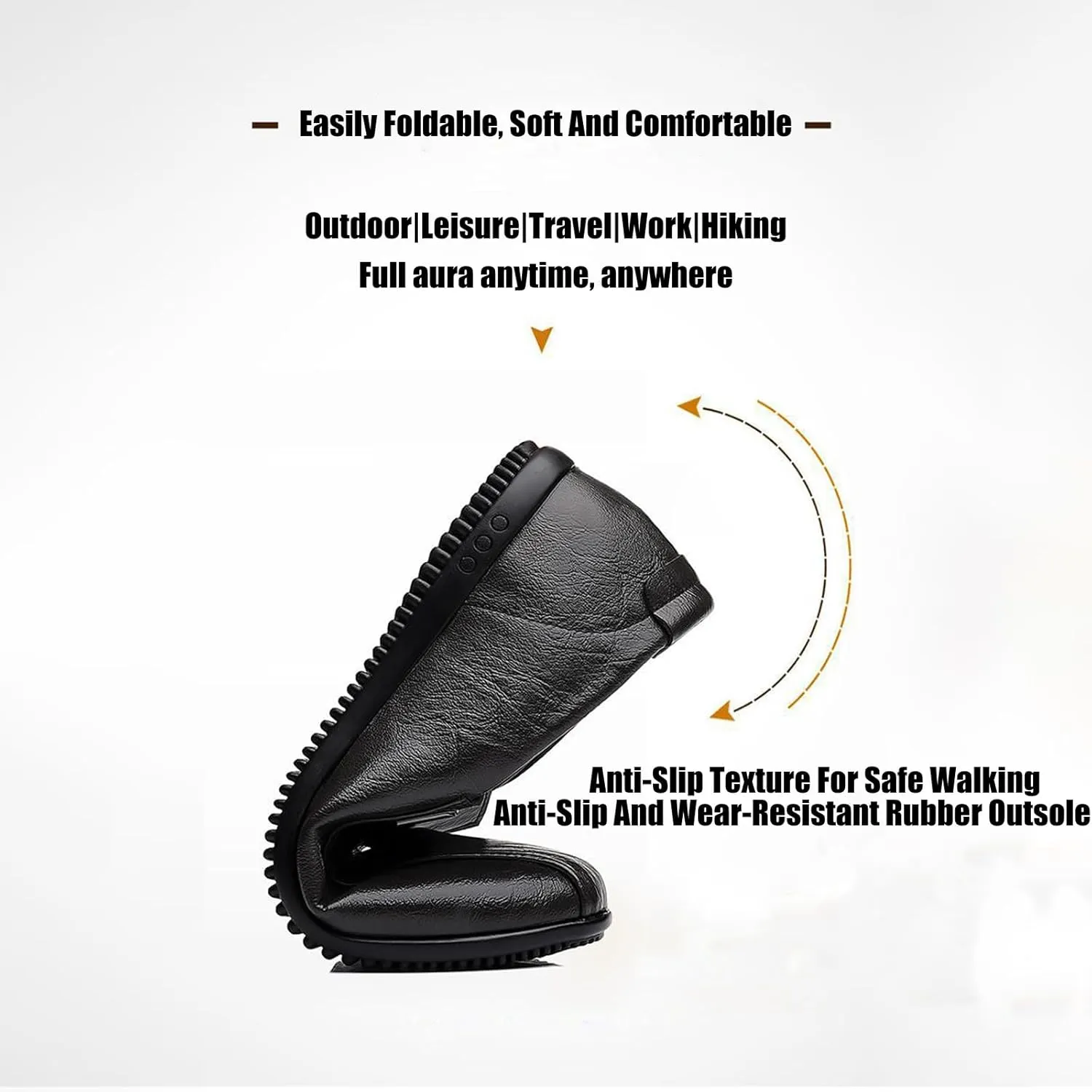 Men's Vegan Leather Slip On Loafers Fashion Comfortable Soft Sole Moccasin Boat Shoes Outdoor Casual Driving Walking Dress Flats for Business