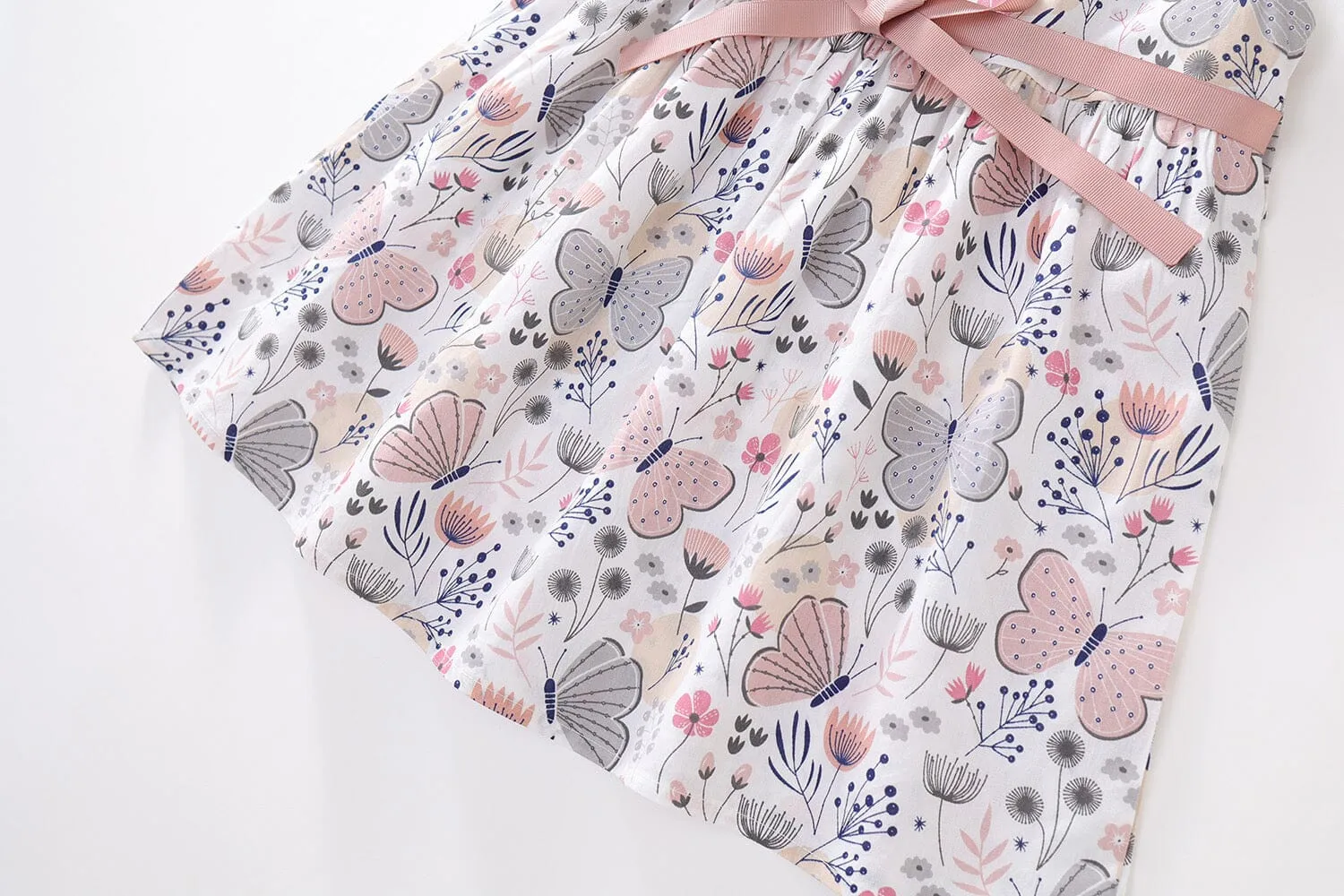 Nana Butterfly Print Sleeveless Dress