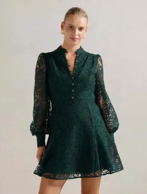 Portia Lace Skater Mini Dress