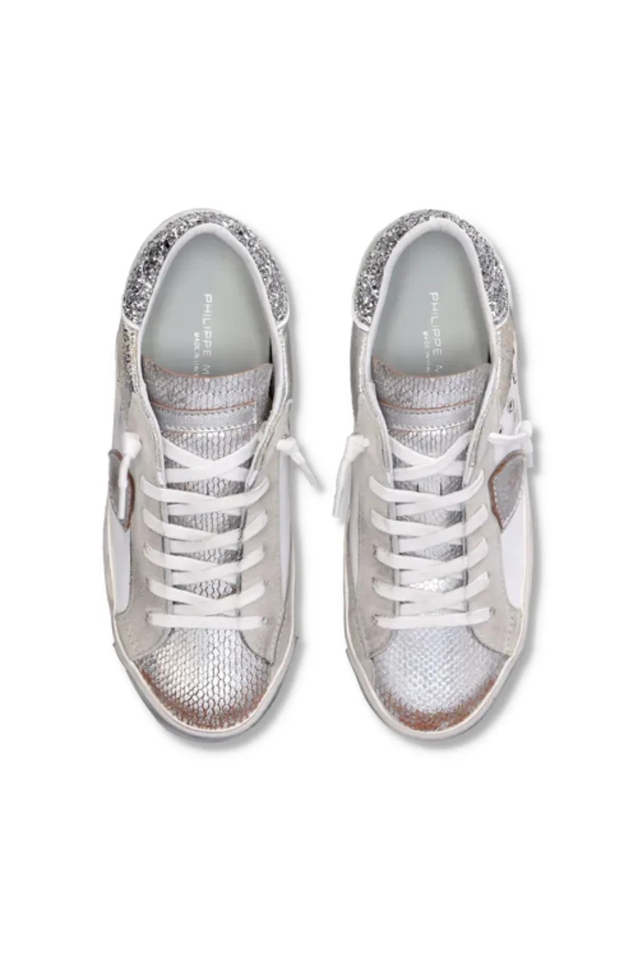 PRSX Low Metal Animalier Blanc Argent
