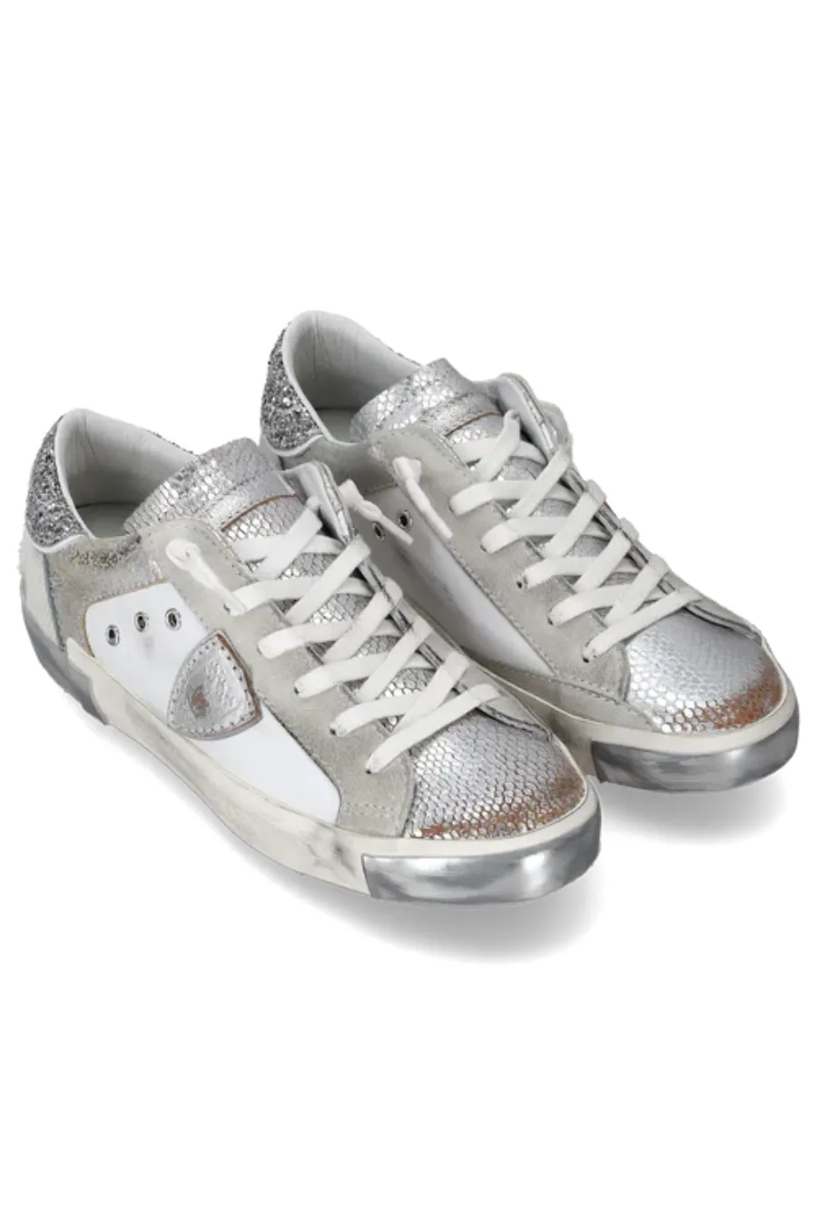 PRSX Low Metal Animalier Blanc Argent