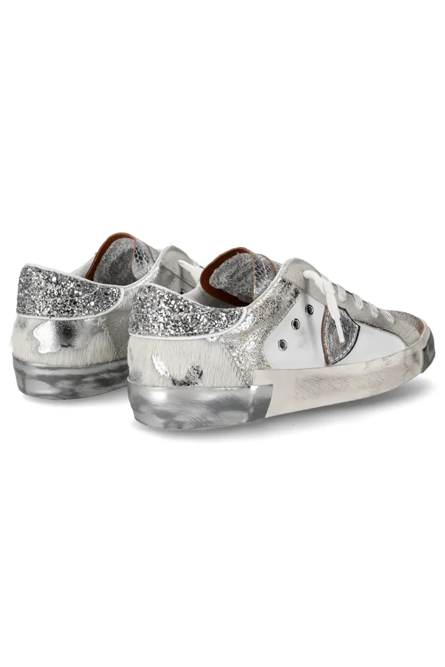 PRSX Low Metal Animalier Blanc Argent
