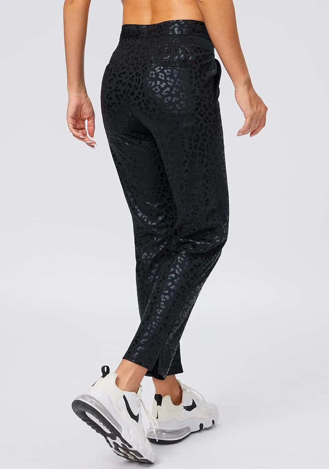 Soothfeel Women's Pants with 4 Pockets 7/8 Stretch High Waisted Sweatpants Travel Athletic Work Golf Pants for Women