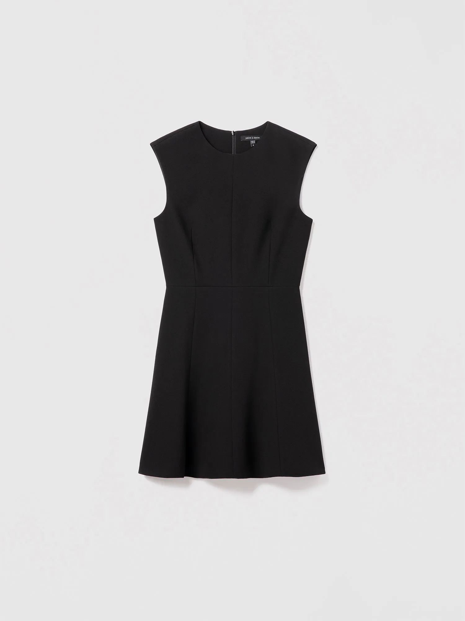 Stretch crepe skater dress