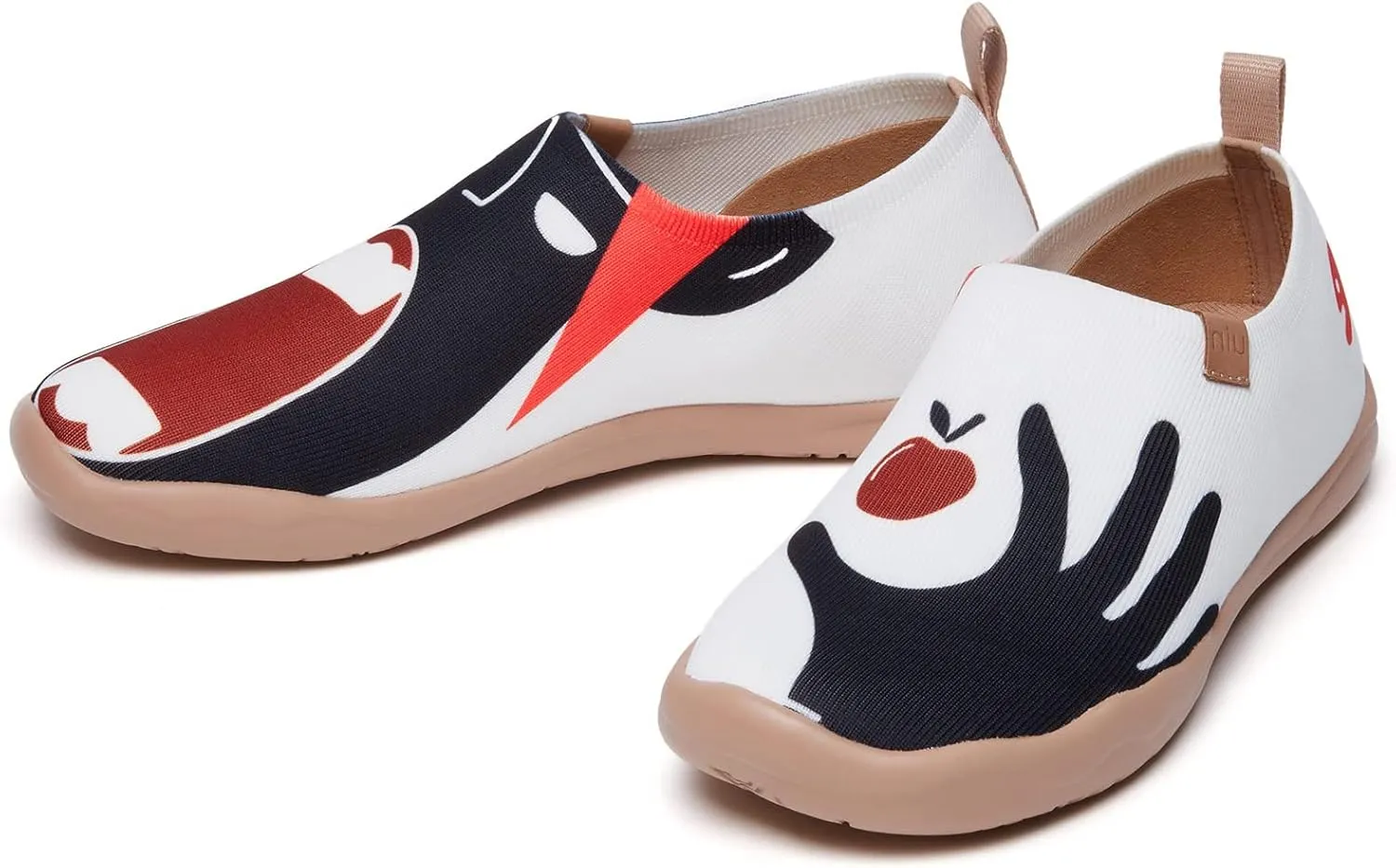 UIN Women's Art Painted Travel Shoes Slip On Casual Knit Loafers Lightweight Comfort Fashion Sneaker Constellation Toledo 