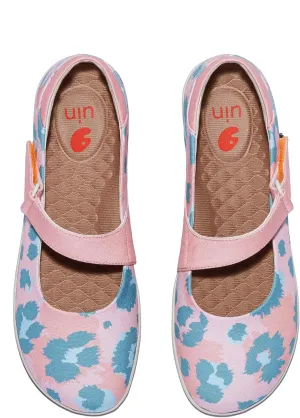 UIN Women's Mary Jane Flats Slip On Round Toe Casual Lightweight Comfortable Art Painted Travel Shoes Illites 
