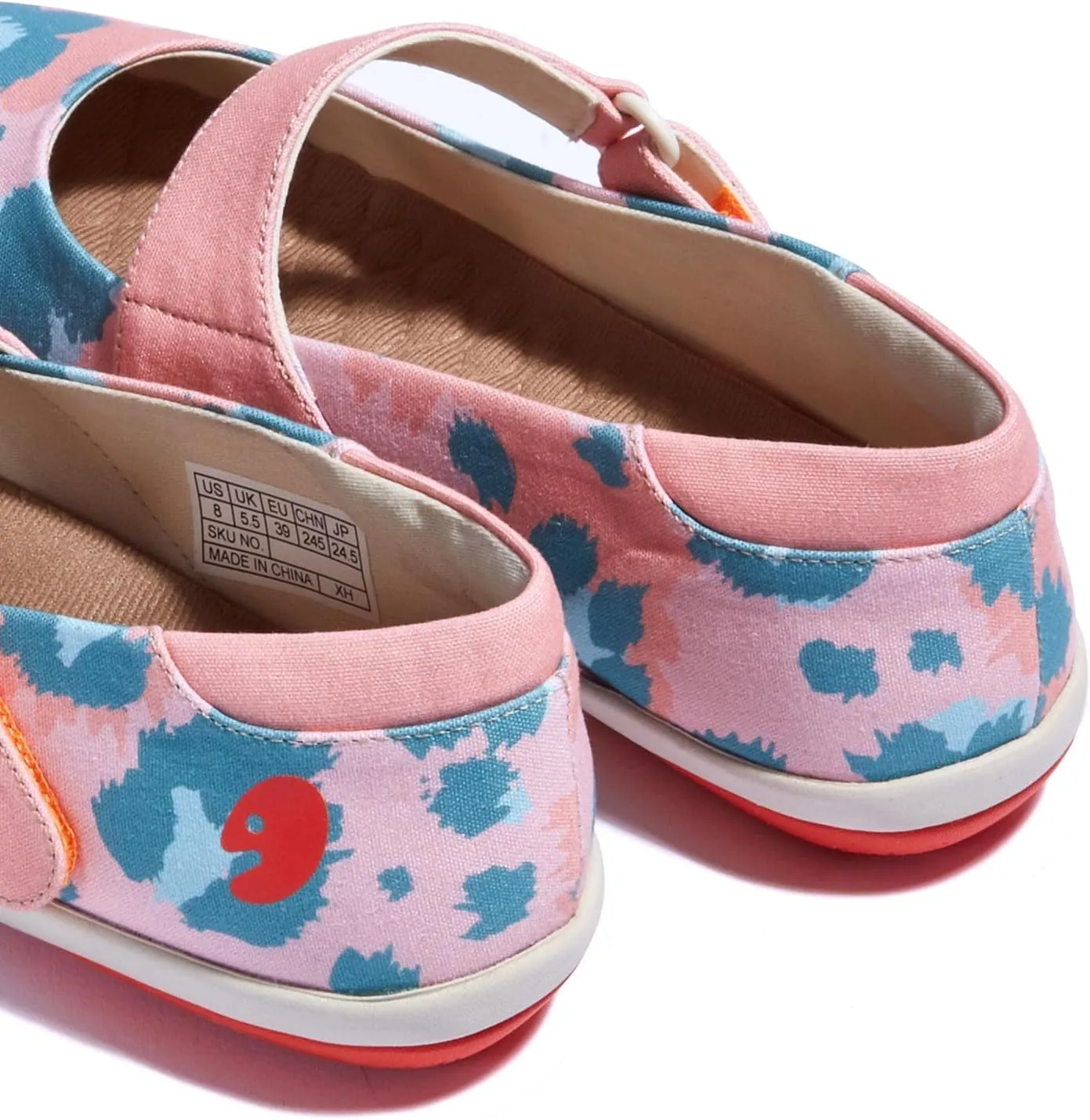 UIN Women's Mary Jane Flats Slip On Round Toe Casual Lightweight Comfortable Art Painted Travel Shoes Illites 