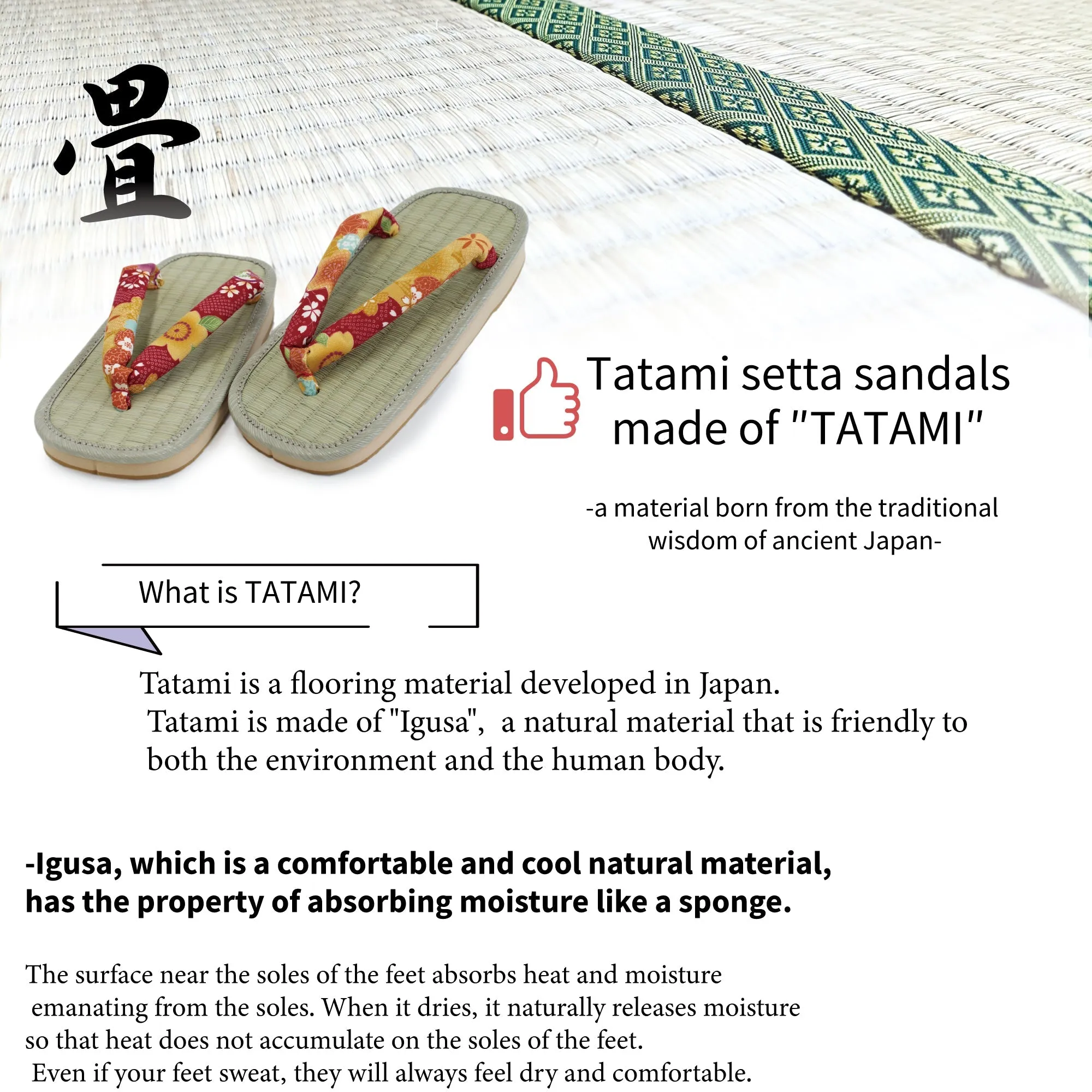 Woman's Tatami setta sandals : Pink, Colorful Flowers