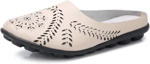 Women's Floral Fashion Slippers Hollowed Out Casual Flat Mules