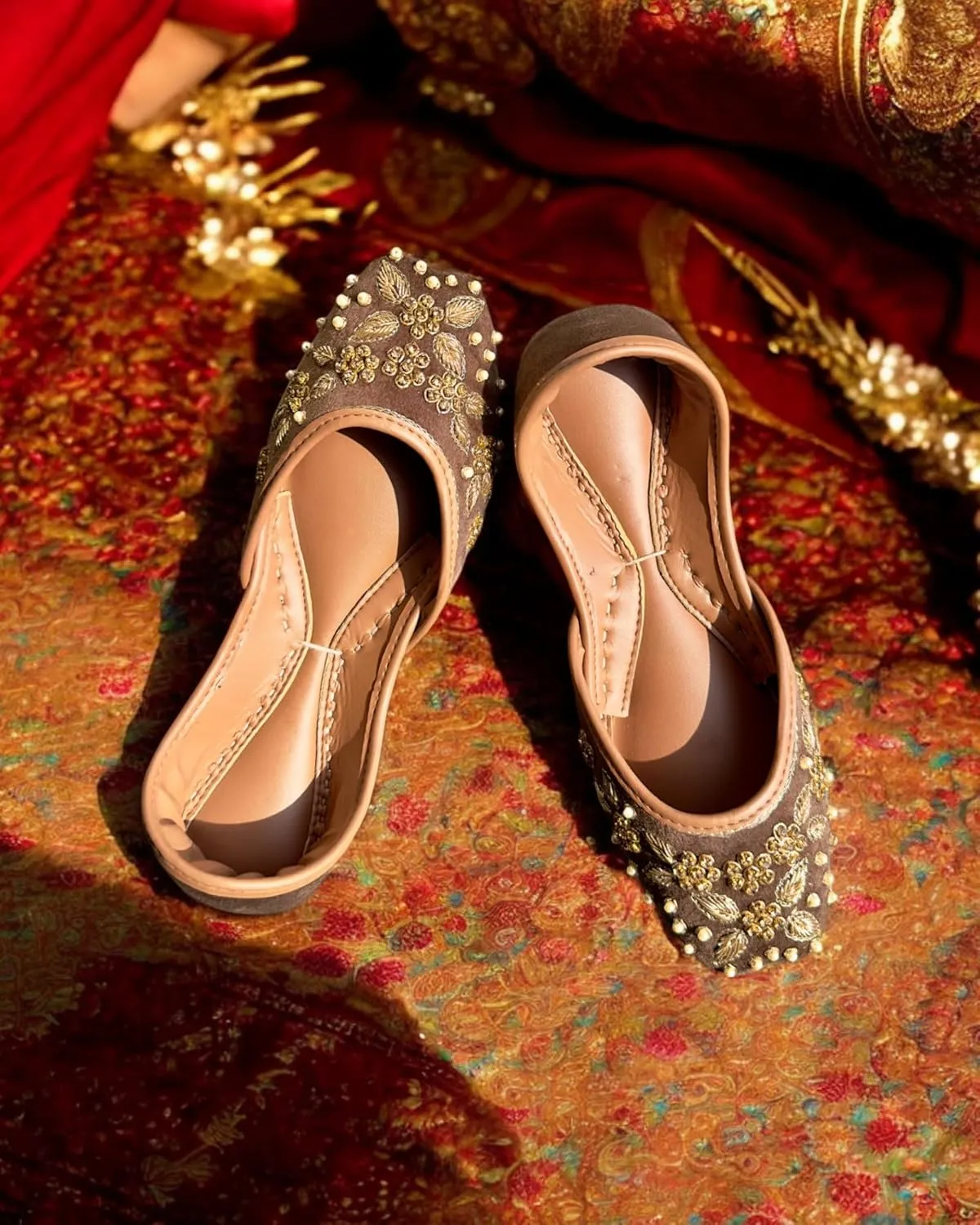 Women's Wedding Khussa Indian Wedding Jutti Punjabi Juti Mojari
